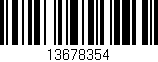 Código de barras (EAN, GTIN, SKU, ISBN): '13678354'