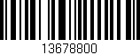 Código de barras (EAN, GTIN, SKU, ISBN): '13678800'