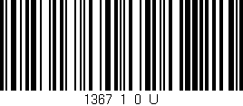 Código de barras (EAN, GTIN, SKU, ISBN): '1367_1_0_U'