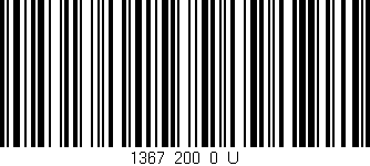Código de barras (EAN, GTIN, SKU, ISBN): '1367_200_0_U'