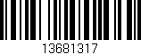 Código de barras (EAN, GTIN, SKU, ISBN): '13681317'