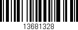 Código de barras (EAN, GTIN, SKU, ISBN): '13681328'
