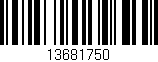 Código de barras (EAN, GTIN, SKU, ISBN): '13681750'