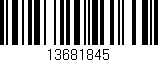 Código de barras (EAN, GTIN, SKU, ISBN): '13681845'