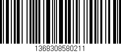 Código de barras (EAN, GTIN, SKU, ISBN): '1368308580211'