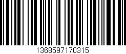 Código de barras (EAN, GTIN, SKU, ISBN): '1368597170315'