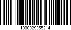 Código de barras (EAN, GTIN, SKU, ISBN): '1368929955214'