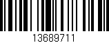 Código de barras (EAN, GTIN, SKU, ISBN): '13689711'