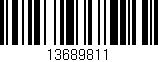 Código de barras (EAN, GTIN, SKU, ISBN): '13689811'