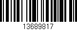 Código de barras (EAN, GTIN, SKU, ISBN): '13689817'
