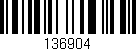 Código de barras (EAN, GTIN, SKU, ISBN): '136904'