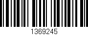 Código de barras (EAN, GTIN, SKU, ISBN): '1369245'