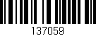 Código de barras (EAN, GTIN, SKU, ISBN): '137059'