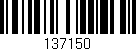 Código de barras (EAN, GTIN, SKU, ISBN): '137150'