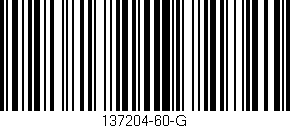 Código de barras (EAN, GTIN, SKU, ISBN): '137204-60-G'