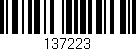 Código de barras (EAN, GTIN, SKU, ISBN): '137223'
