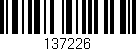 Código de barras (EAN, GTIN, SKU, ISBN): '137226'
