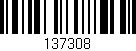Código de barras (EAN, GTIN, SKU, ISBN): '137308'