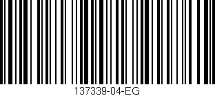 Código de barras (EAN, GTIN, SKU, ISBN): '137339-04-EG'