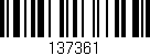 Código de barras (EAN, GTIN, SKU, ISBN): '137361'