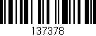 Código de barras (EAN, GTIN, SKU, ISBN): '137378'