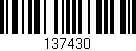 Código de barras (EAN, GTIN, SKU, ISBN): '137430'