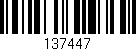 Código de barras (EAN, GTIN, SKU, ISBN): '137447'
