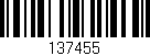 Código de barras (EAN, GTIN, SKU, ISBN): '137455'