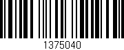 Código de barras (EAN, GTIN, SKU, ISBN): '1375040'