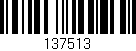 Código de barras (EAN, GTIN, SKU, ISBN): '137513'