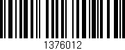 Código de barras (EAN, GTIN, SKU, ISBN): '1376012'