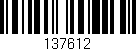 Código de barras (EAN, GTIN, SKU, ISBN): '137612'