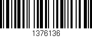 Código de barras (EAN, GTIN, SKU, ISBN): '1376136'