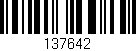 Código de barras (EAN, GTIN, SKU, ISBN): '137642'