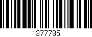 Código de barras (EAN, GTIN, SKU, ISBN): '1377785'