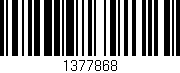 Código de barras (EAN, GTIN, SKU, ISBN): '1377868'