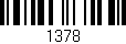 Código de barras (EAN, GTIN, SKU, ISBN): '1378'