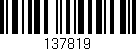 Código de barras (EAN, GTIN, SKU, ISBN): '137819'