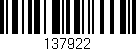 Código de barras (EAN, GTIN, SKU, ISBN): '137922'