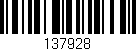 Código de barras (EAN, GTIN, SKU, ISBN): '137928'