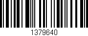 Código de barras (EAN, GTIN, SKU, ISBN): '1379640'