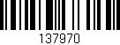Código de barras (EAN, GTIN, SKU, ISBN): '137970'
