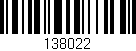 Código de barras (EAN, GTIN, SKU, ISBN): '138022'