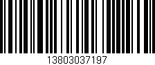 Código de barras (EAN, GTIN, SKU, ISBN): '13803037197'