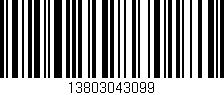 Código de barras (EAN, GTIN, SKU, ISBN): '13803043099'