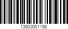Código de barras (EAN, GTIN, SKU, ISBN): '13803051186'