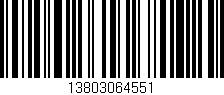 Código de barras (EAN, GTIN, SKU, ISBN): '13803064551'