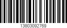 Código de barras (EAN, GTIN, SKU, ISBN): '13803092769'