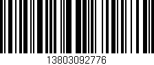 Código de barras (EAN, GTIN, SKU, ISBN): '13803092776'