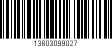 Código de barras (EAN, GTIN, SKU, ISBN): '13803099027'